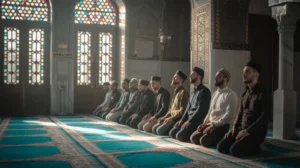 Ilustrasi umat Islam beribadah pada hari Jumat