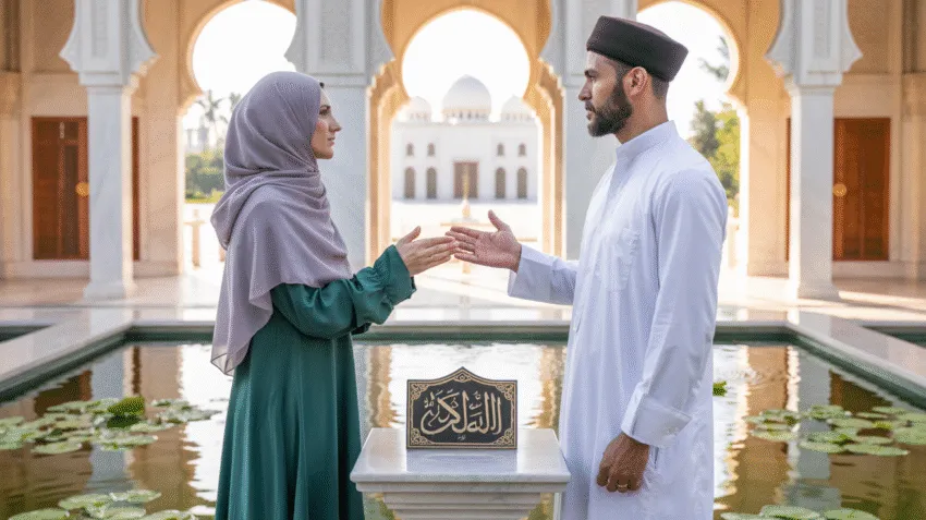 Ilustrasi proses merujuk dalam hukum Islam