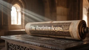 Ilustrasi tentang turunnya wahyu dalam Al-Quran