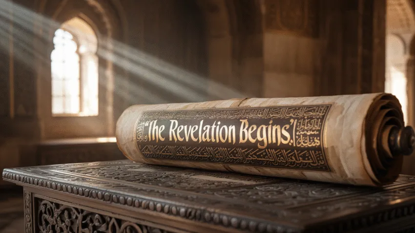 Ilustrasi tentang turunnya wahyu dalam Al-Quran