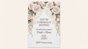 Contoh Surat Undangan Pernikahan dengan Desain Elegan