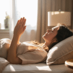 Ilustrasi doa sesudah bangun tidur dengan cahaya matahari di kamar tidur