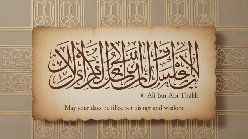 Inspirational quotes of Ali Bin Abi Thalib