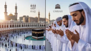 Ilustrasi ibadah haji dan umrah di Tanah Suci Mekkah