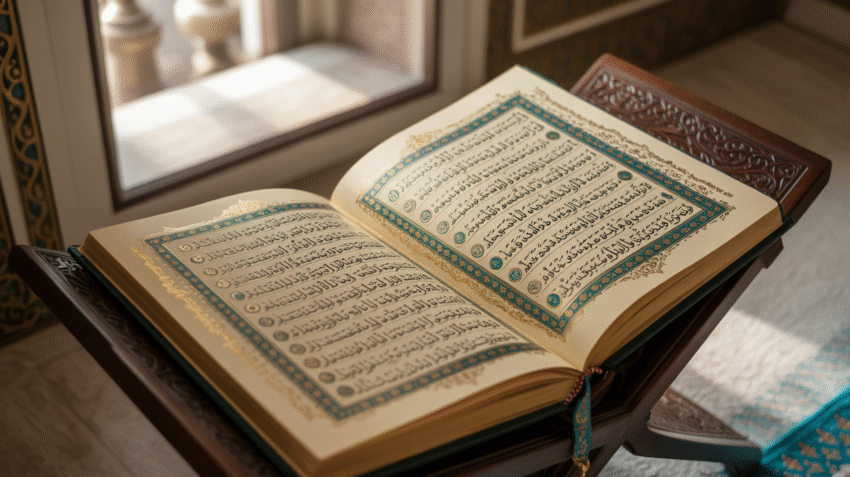 Ilustrasi tentang tajwid lengkap dan bacaan Al-Qur'an