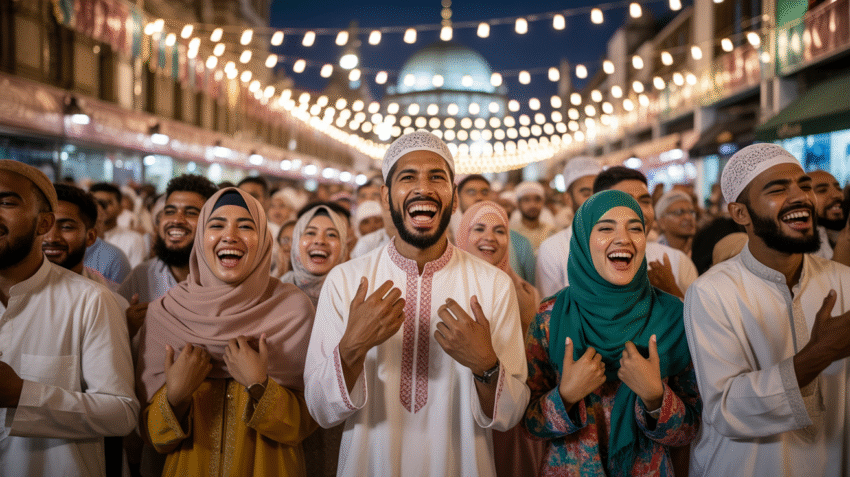 Takbiran Idul Adha meriah dengan umat Islam berkumpul