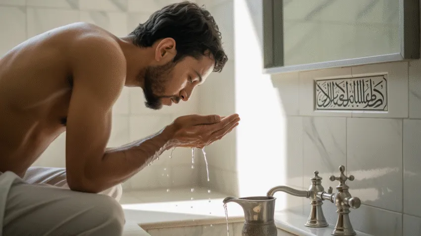 Panduan visual tata cara wudhu yang benar