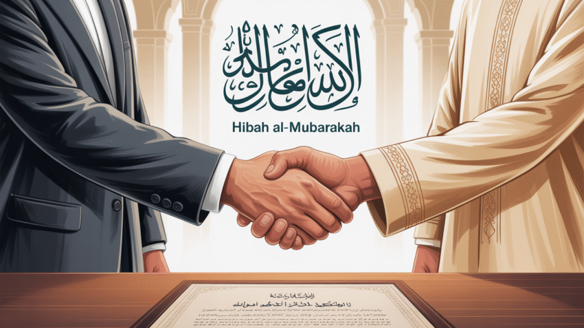 Ilustrasi proses akad hibah dalam hukum Islam