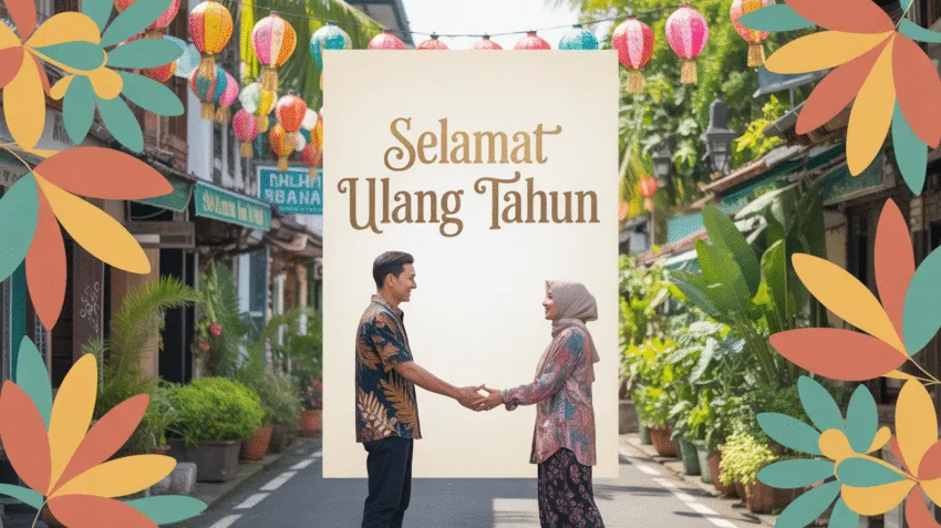 Ilustrasi silaturahmi, pertemuan antar individu dengan senyum dan kehangatan