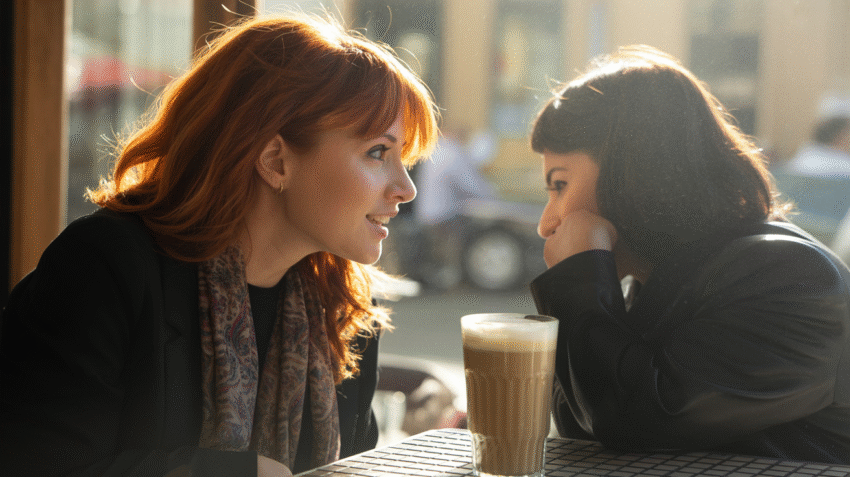Image depicting the concept of backbiting in a social context