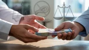 Ilustrasi konsep riba qardi dalam transaksi pinjaman