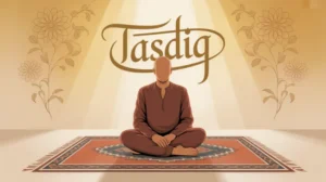 Ilustrasi seseorang sedang berdoa dengan hati yang ikhlas dan tenang