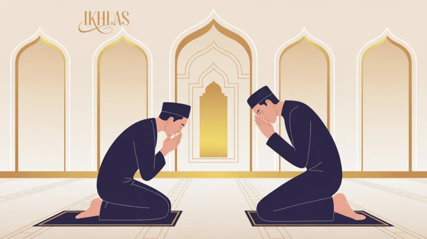 Ilustrasi perbuatan riya dalam ibadah dan cara menghindarinya