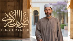 Doa keluar masjid arab dalam teks dan lafaz