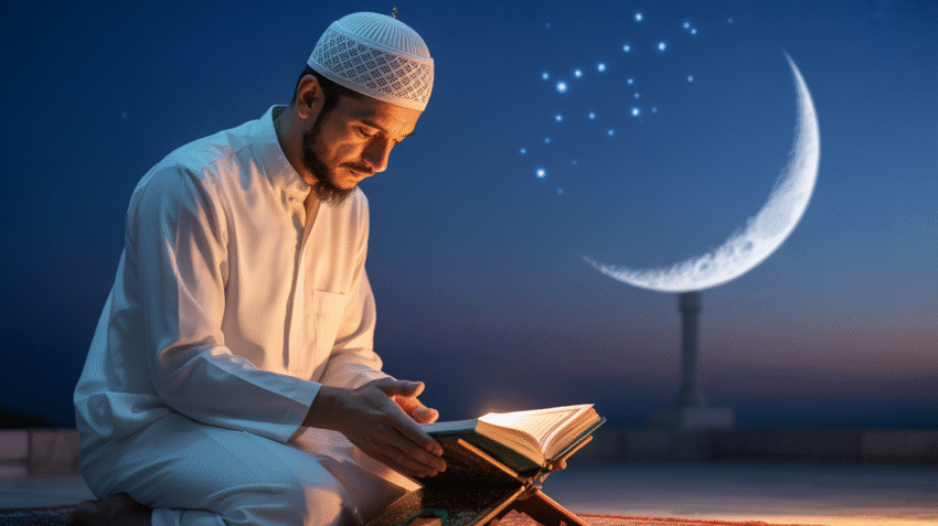 Ilustrasi doa orang berpuasa di bulan Ramadhan