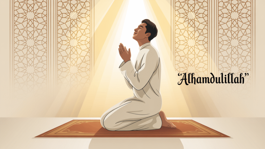 Ilustrasi doa untuk kesembuhan diri sendiri dengan latar belakang yang tenang dan spiritual