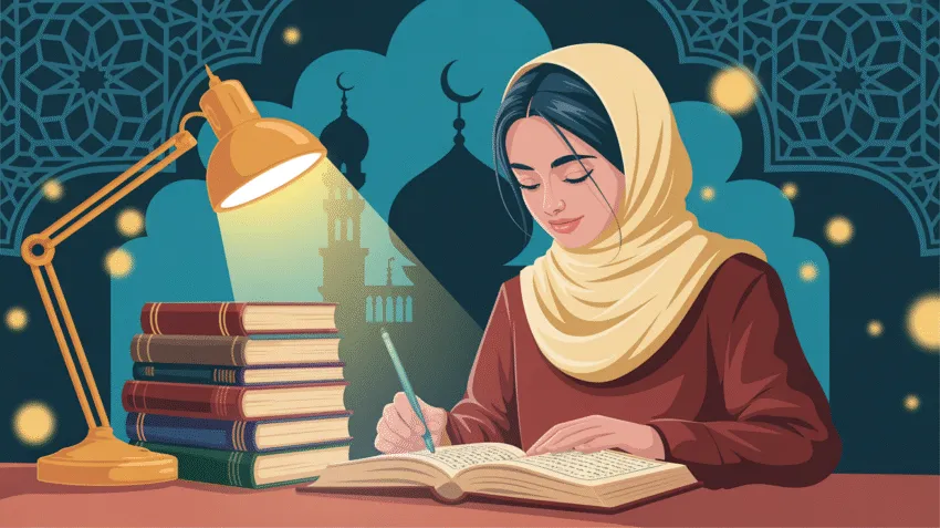 Ilustrasi menuntut ilmu dalam Islam