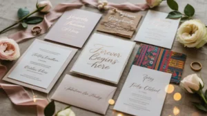 Berbagai jenis undangan pernikahan dengan desain elegan dan modern