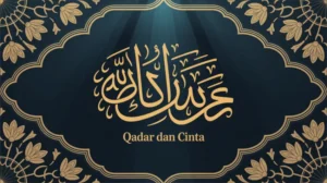 Ilustrasi kata-kata bijak Ali bin Abi Thalib tentang jodoh dengan kaligrafi Islam