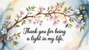 Ilustrasi kata kata bersyukur singkat dengan background alam yang indah