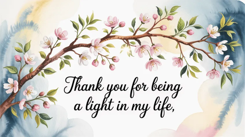 Ilustrasi kata kata bersyukur singkat dengan background alam yang indah