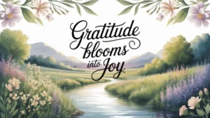 Kata mutiara bersyukur dengan background alam yang indah