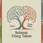 Ilustrasi konsep lawan kata sabar dalam bahasa Indonesia
