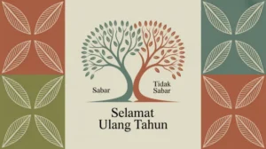 Ilustrasi konsep lawan kata sabar dalam bahasa Indonesia