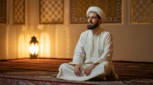 Ilustrasi manfaat ikhlas dalam kehidupan sehari-hari dengan suasana tenang dan damai