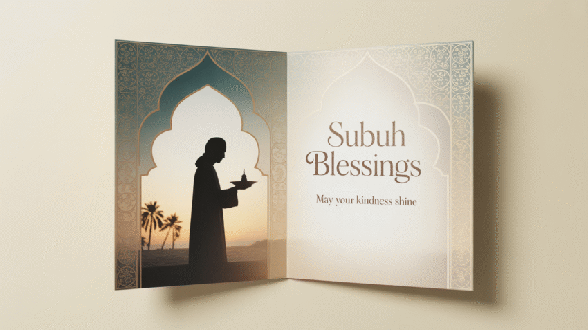 Ilustrasi sedekah subuh dengan pemandangan matahari terbit