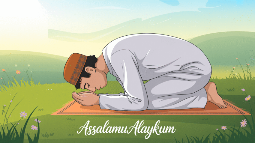 Ilustrasi shalat sunnah dengan suasana khusyuk