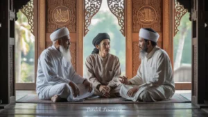 Ilustrasi tokoh ulama yang berperan dalam penyebaran Islam di Indonesia
