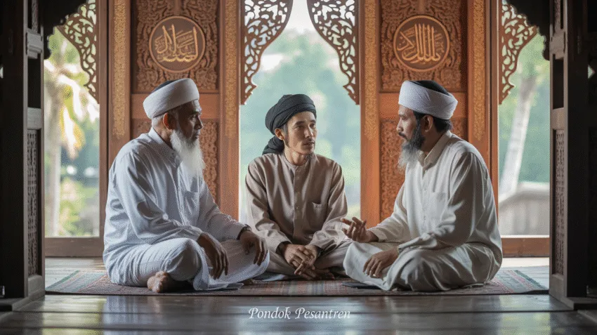 Ilustrasi tokoh ulama yang berperan dalam penyebaran Islam di Indonesia