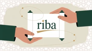 Ilustrasi konsep riba yad dalam transaksi Islam