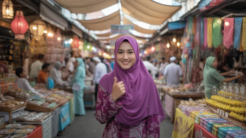 Ilustrasi perayaan Maulid Nabi dengan suasana penuh makna spiritual.