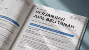 Template surat jual beli tanah format Word dengan desain profesional