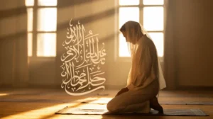 Ilustrasi doa mengawali hari dengan suasana pagi yang tenang dan penuh berkah