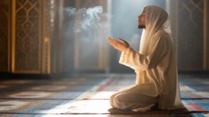 Ilustrasi doa untuk menyembuhkan orang sakit dengan tangan terangkat