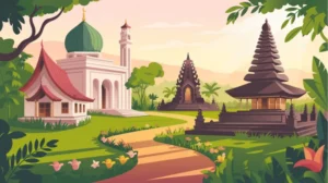 Berbagai tempat ibadah agama di Indonesia