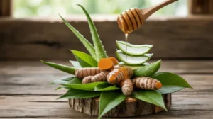 Obat herbal bisul dengan bahan alami seperti kunyit dan daun sirih