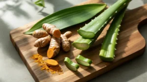 Obat herbal untuk bisul dengan bahan alami seperti kunyit dan daun sirih