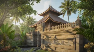 Peninggalan sejarah Islam di Indonesia berupa masjid kuno dengan arsitektur tradisional