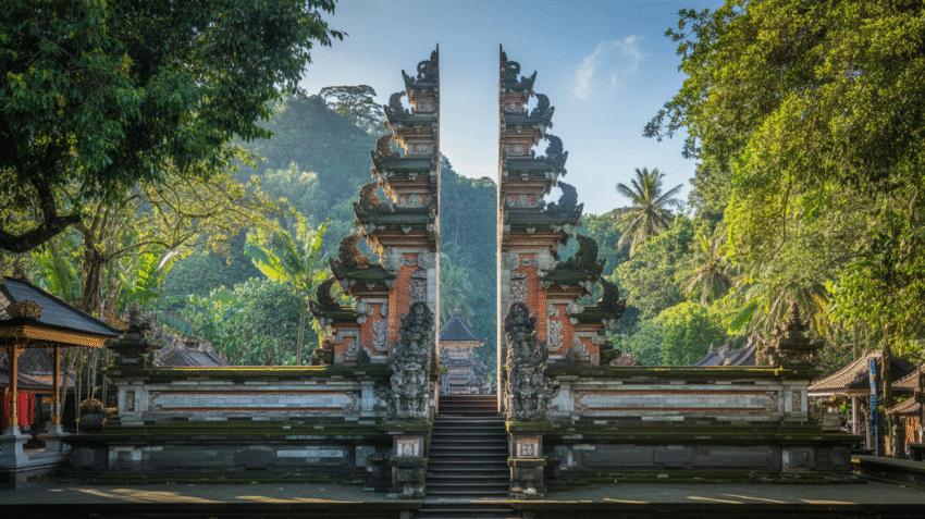 Pura sebagai tempat ibadah umat Hindu dengan arsitektur tradisional Bali