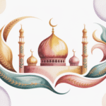 Ilustrasi talak artinya perceraian dalam Islam dengan latar masjid